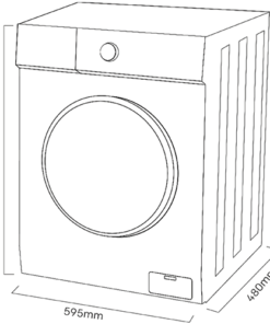 Alternative view of Lavadora INOX 8KG